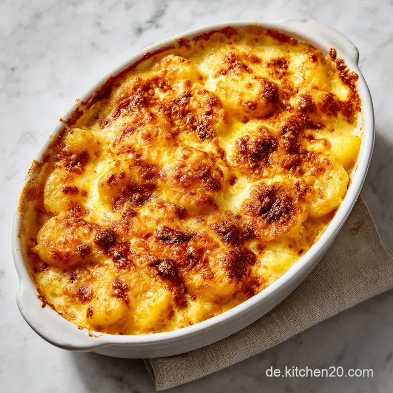 Gnocchi Auflauf: Goldbraun gratiniert