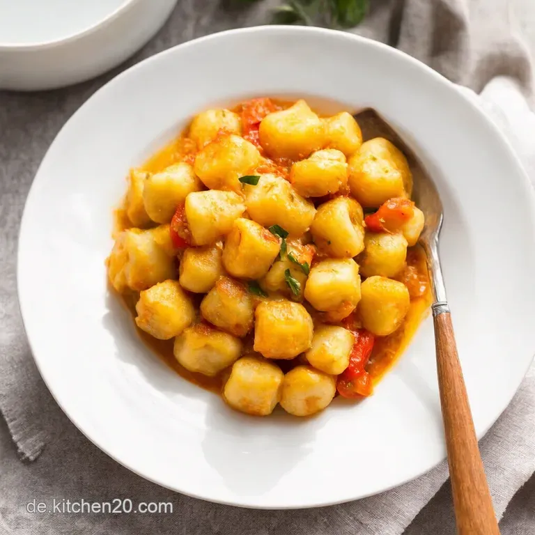Gnocchi mit cremiger PaprikaFrischkäseSoße