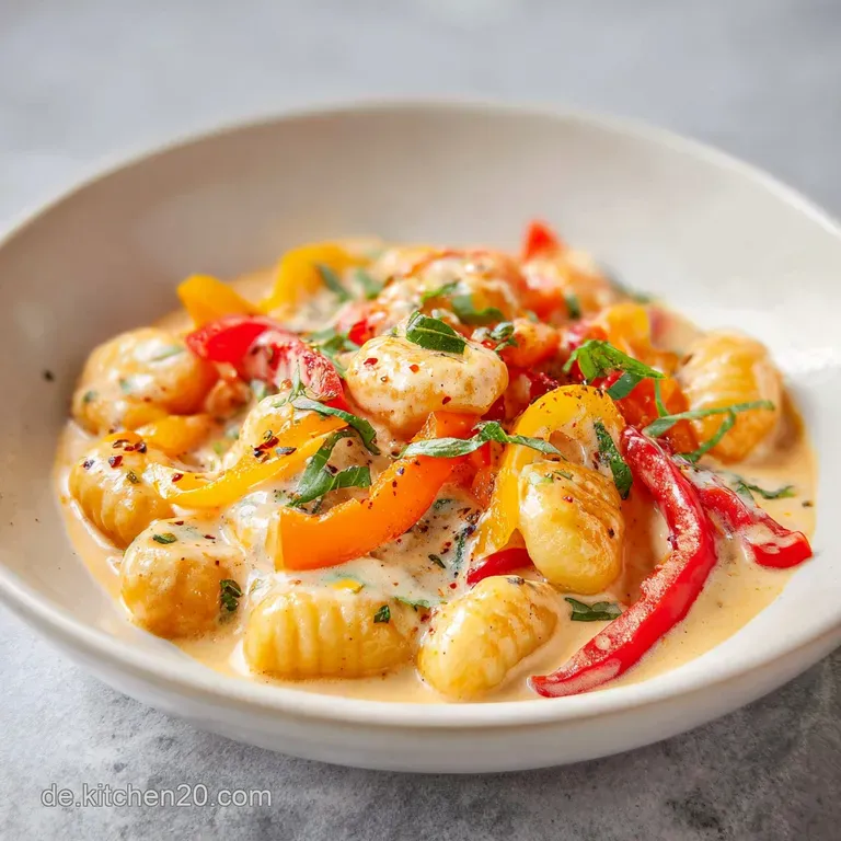 Gnocchi mit Paprika: Cremig und Knusprig