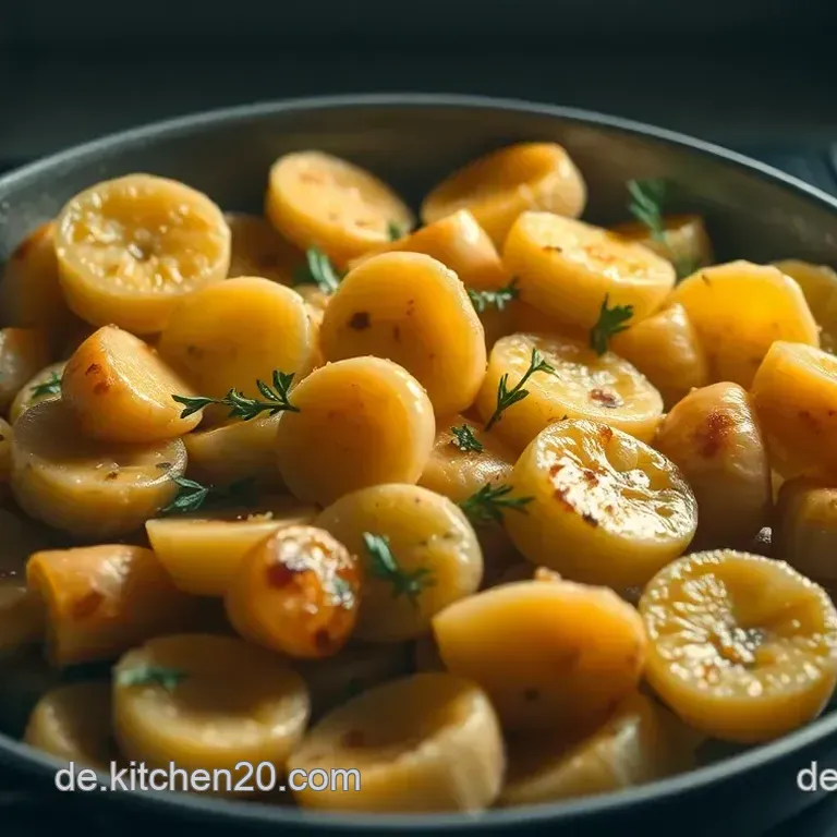 Goldene Pfifferlinge auf der Pfanne mit Kr&auml;utern und Knoblauch