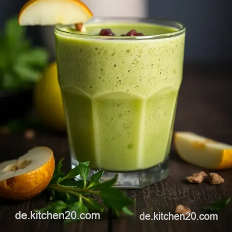 Gr&uuml;ner Detox-Smoothie Zur Sanften Reinigung presentation