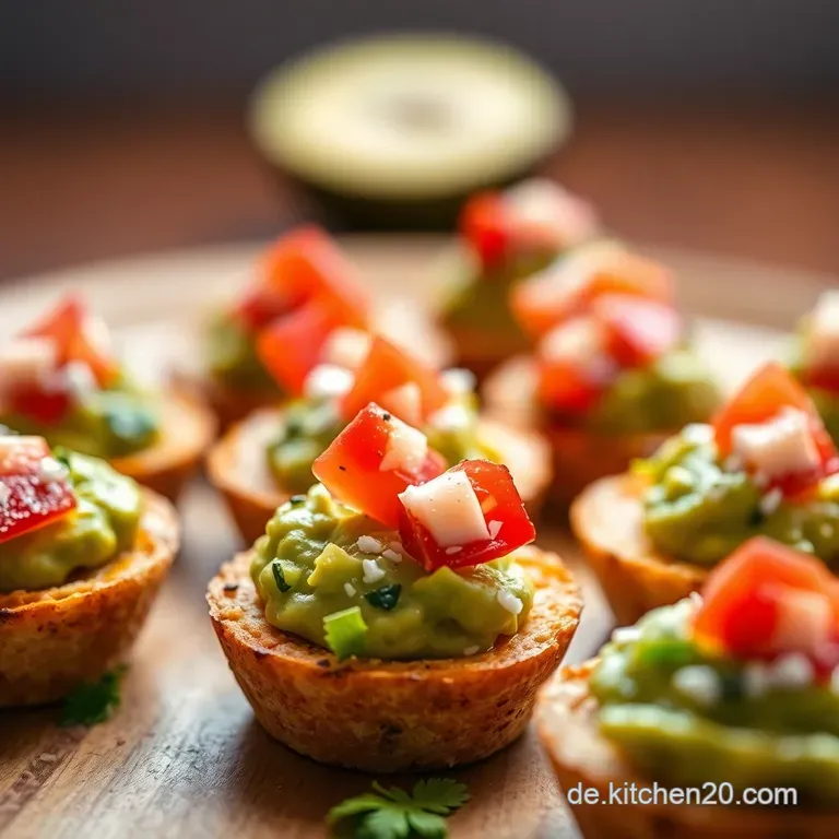 Guacamole Bites mit knusprigen Tortilla-Chips