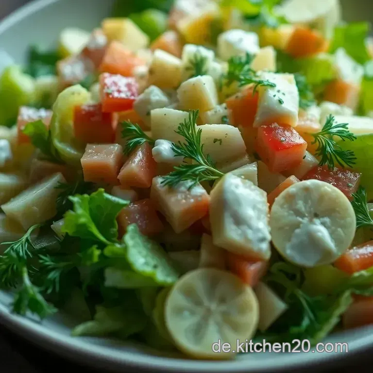 Gurkensalat Mit Cremigem Sahne-Dressing presentation
