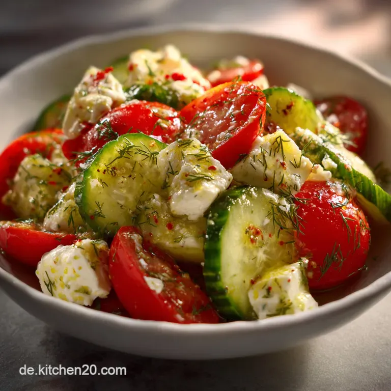 Gurkentomatensalat Mit Feta: Saftig in 15 Min. presentation