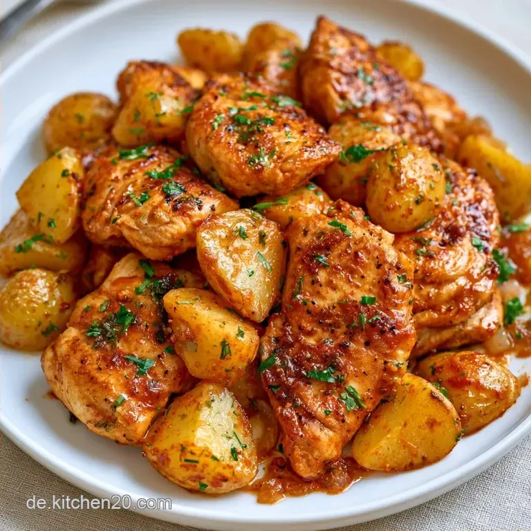 Mildes H&auml;hnchen Dutch Oven mit Paprika