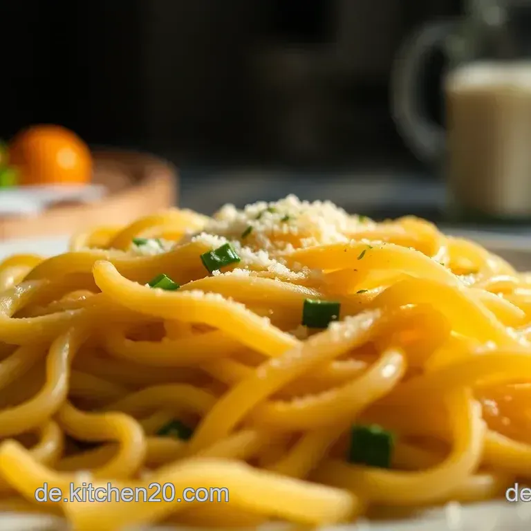 Hausgemachte Sp&auml;tzle in cremiger So&szlig;e