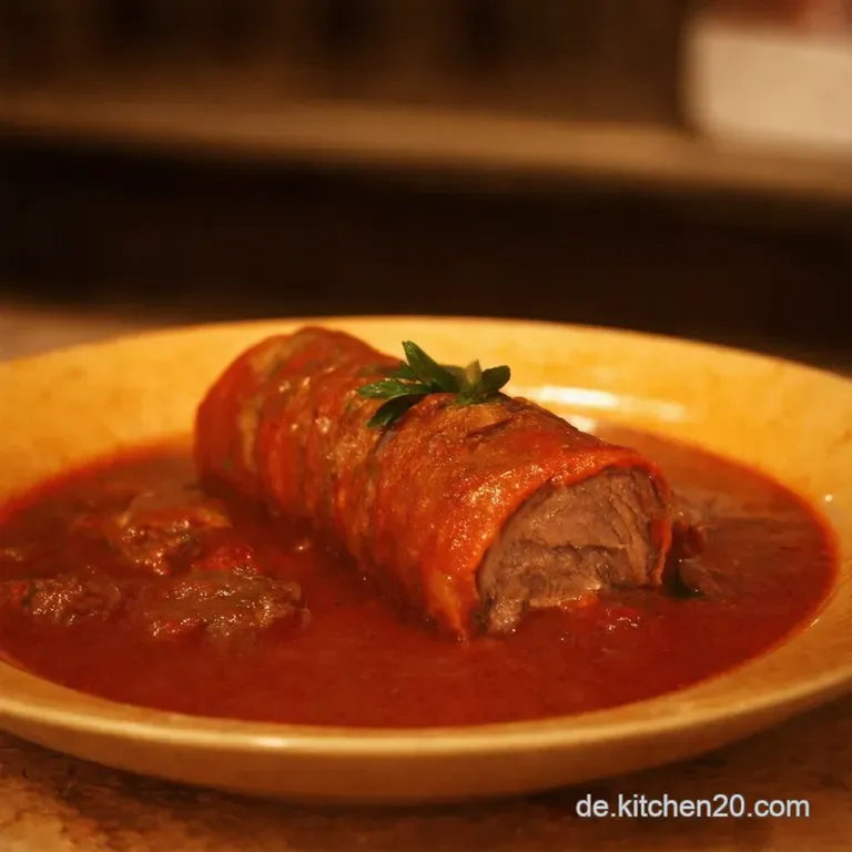 Herzhafte Chinakohlrouladen Mit Deftiger Hackfleischf&uuml;llung Und Cremiger So&szlig;e presentation