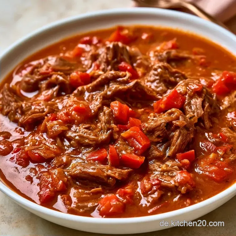 Feierabendsuppe Mit Hackfleisch Und Paprika