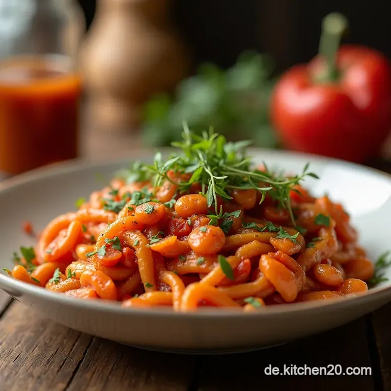 Herzhafte Gefüllte Spitzpaprika mit RoteLinsenFüllung presentation