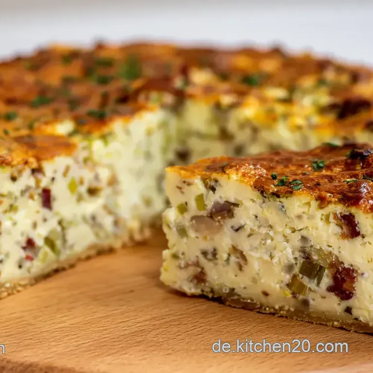 Herzhafte Lauch-Quiche mit Speck und K&auml;se