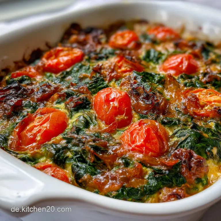 SpinatTomatenAuflauf: Cremiger Klassiker mit K&auml;se