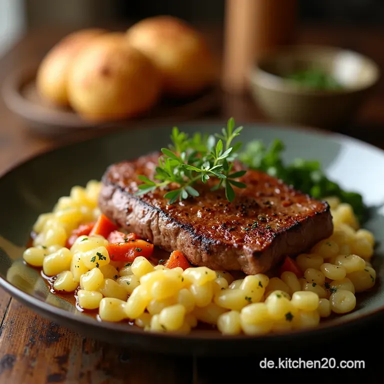 Herzhafter Spitzkohlhackfleischauflauf Mit Goldbrauner Kartoffelhaube presentation