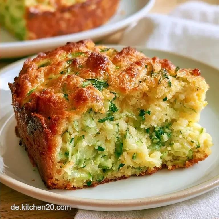 Herzhafter Zucchinikuchen Mit Feta