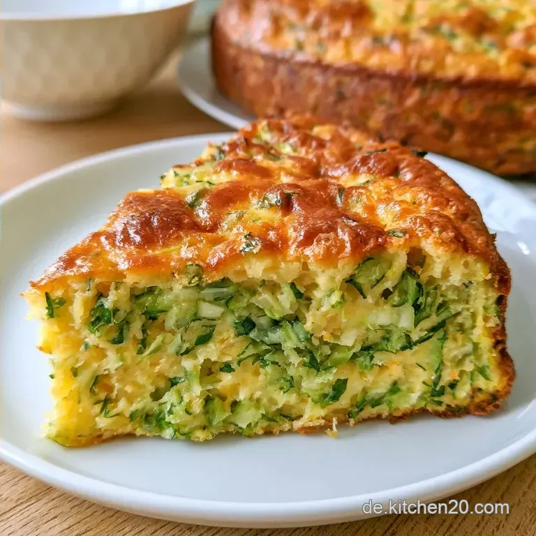 Herzhafter Zucchinikuchen Ohne Boden mit Quark