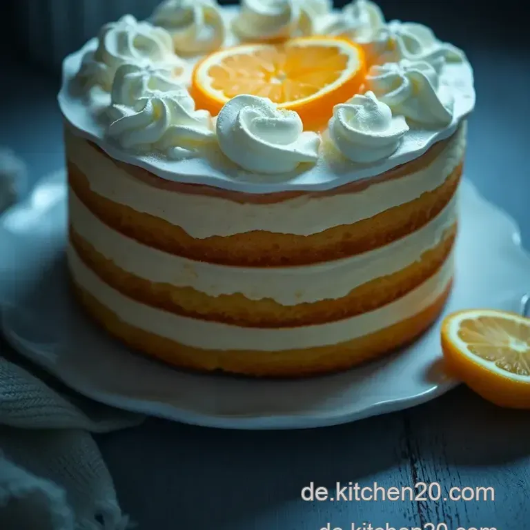 Italienische Zitronen-Torte Mit Mascarpone-Creme presentation