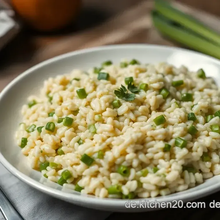 Italienisches Risotto mit grünem Spargel