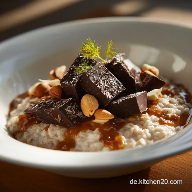 Wachmachertraum Luxus Kaffeeporridge Mit Schokolade Salzn&uuml;ssen presentation