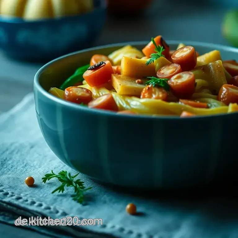 Kalorienarmer Linseneintopf Mit Frischem Gem&uuml;se presentation