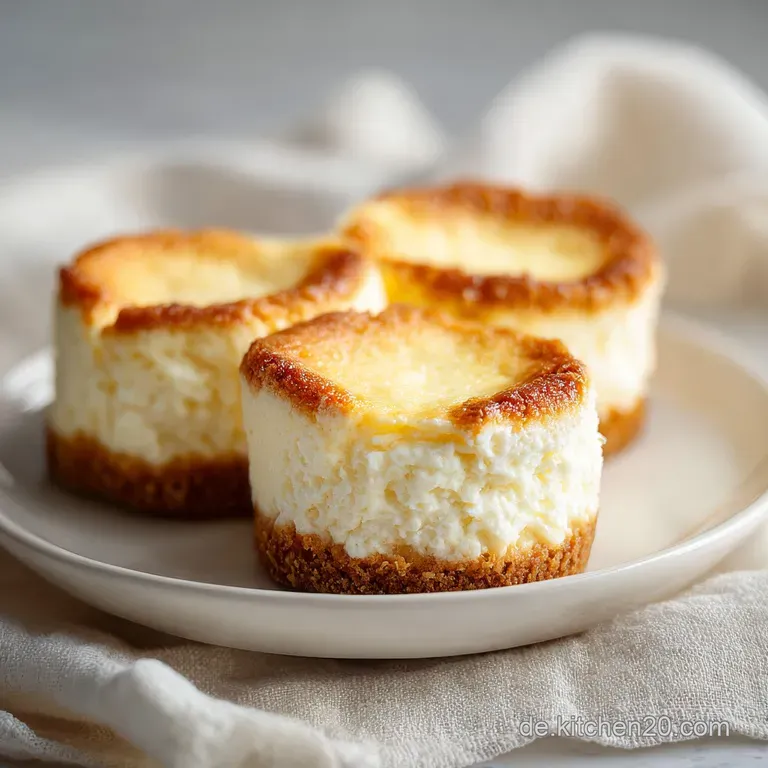 K&auml;sekuchen Happen: Samtig und M&uuml;rbe
