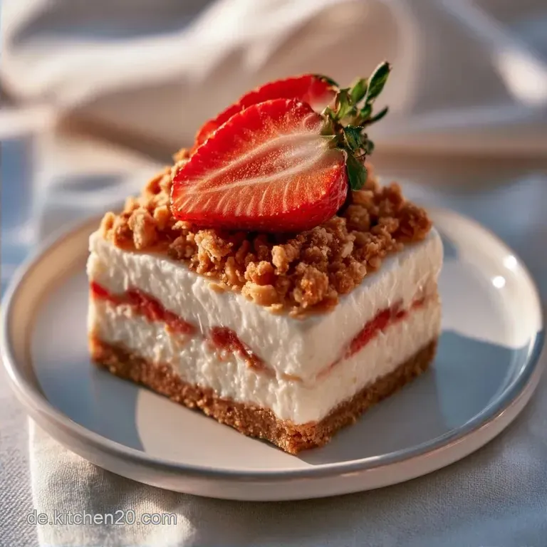 Keto Erdbeer Cheesecake im Glas mit Mascarpone