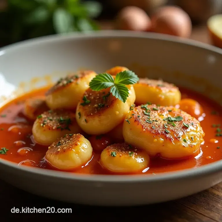 Omas Liebling Saftige Hackb&auml;llchen in Samtiger Paprikaso&szlig;e presentation