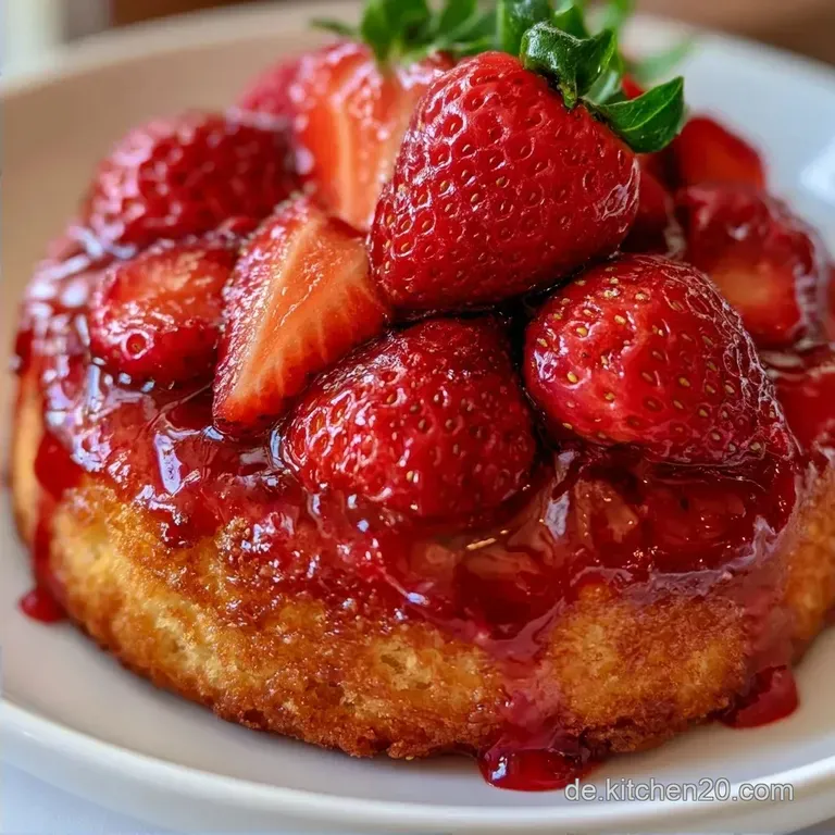 Klassischer Erdbeerkuchen mit Tortenguss