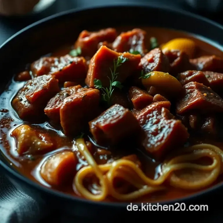 Klassisches Hirschgulasch F&uuml;r Die Kalte Jahreszeit presentation