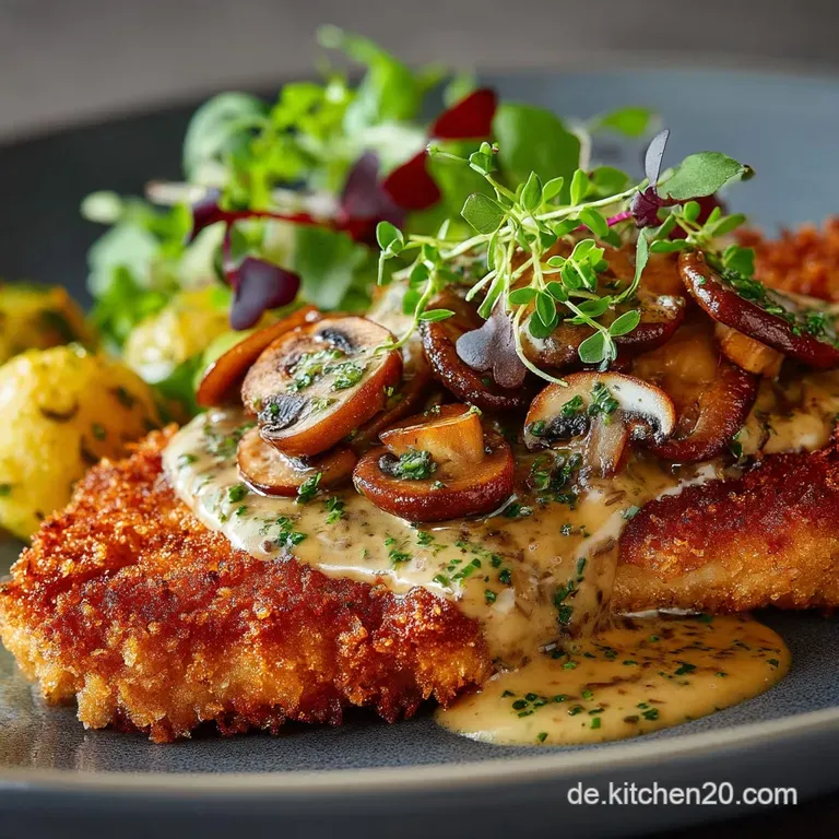Wild und Würzig Das Klassische Jägerschnitzel mit selbstgemachter Pilzrahmsoße