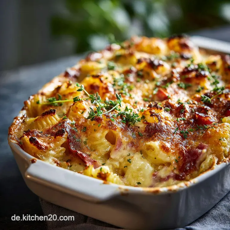 Klassisches NudelSchinkenGratin: Das Originalrezept f&uuml;r Omas Seelenw&auml;rmer