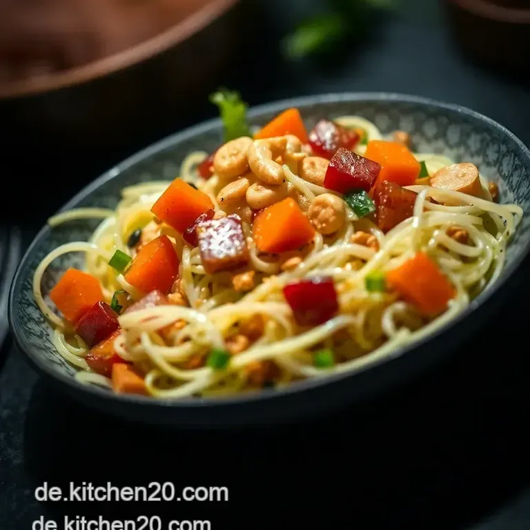 Knackiger Chinakohlsalat Mit Sesam-Ingwer-Dressing presentation