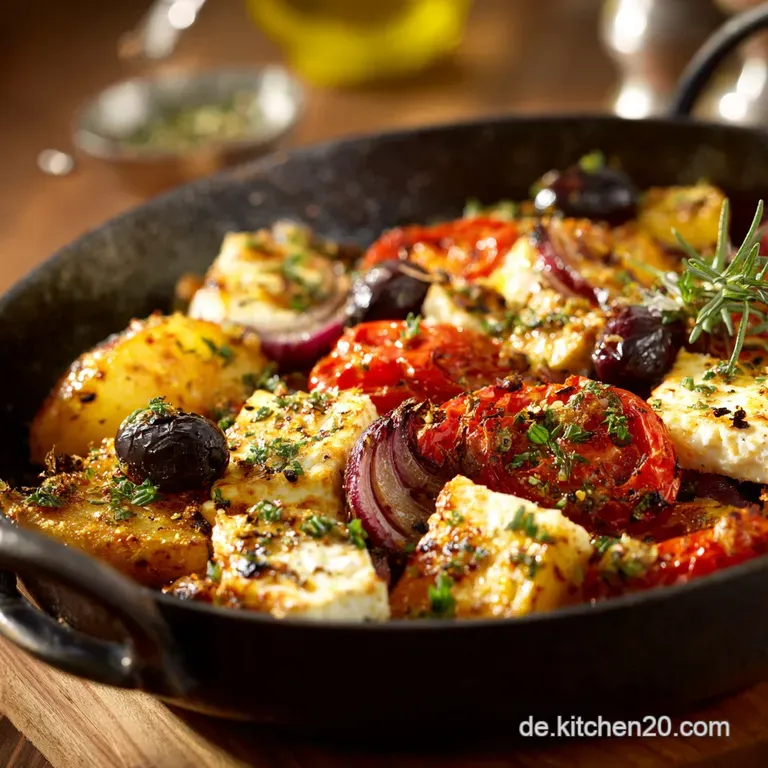 Gebackene FetaKartoffeln: Knusprig Mediterran