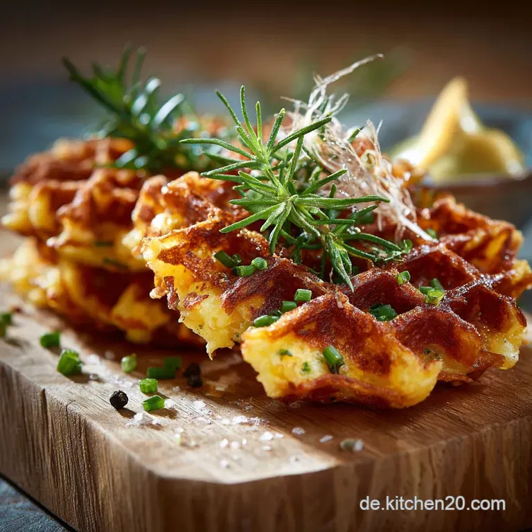 Knusprige KartoffelWaffeln mit Schnittlauch