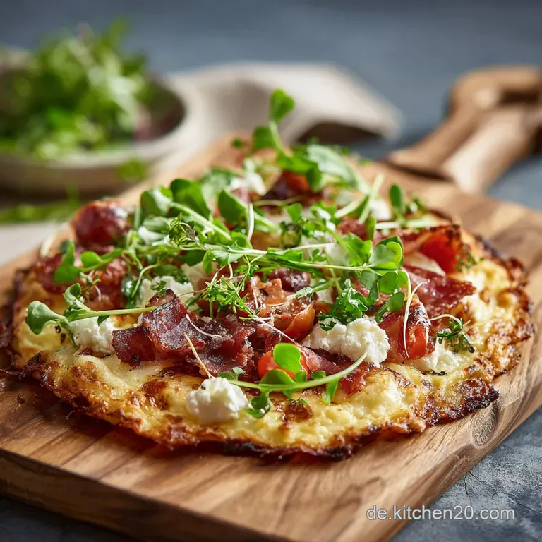 K&auml;sebodenpizza Knusprig Low Carb Und in 40 Minuten Fertig presentation
