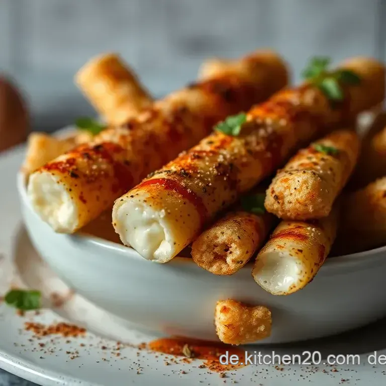 Knusprige Mozzarella-Sticks mit herzhaftem Dip