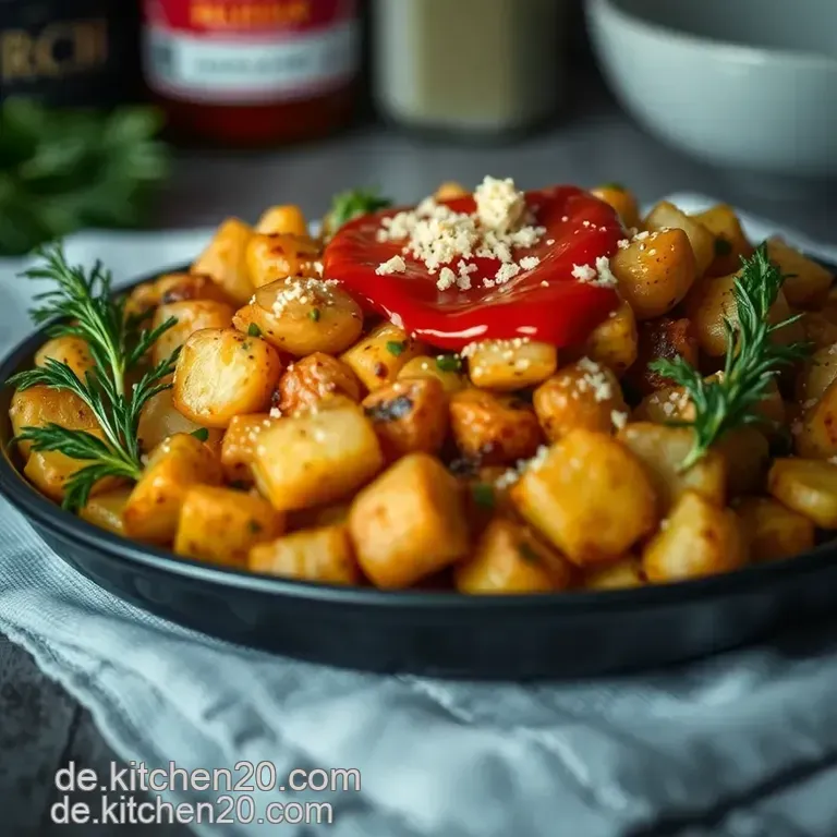 Knusprige Wellen-Kartoffeln Mit Pikantem Dip presentation