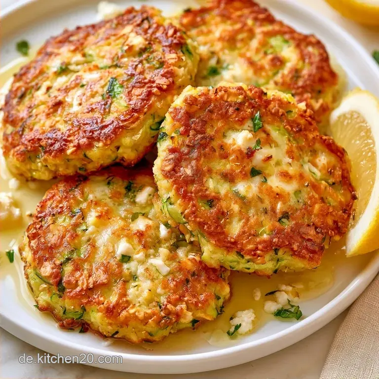 Zucchinipuffer Airfryer mit Haferflocken