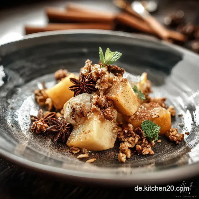 Knuspriges BratapfelGranola Winterliche Gewürze knackiges Glück