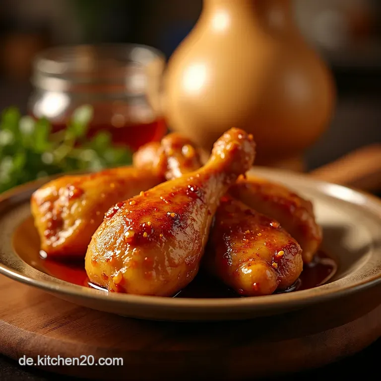 Knuspriges Hot Honey Chicken Aus Dem Ofen presentation