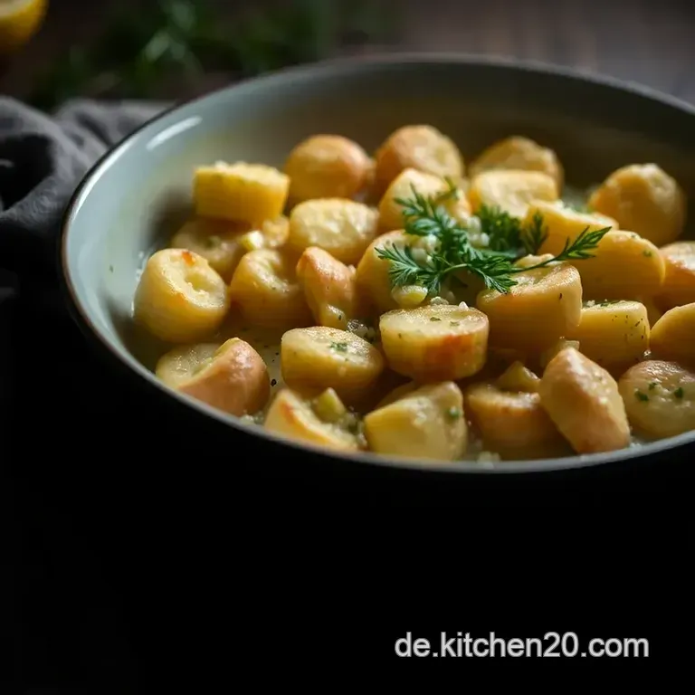 K&ouml;stliche Garnelen in Knoblauchbutter Mit Frischen Kr&auml;utern presentation