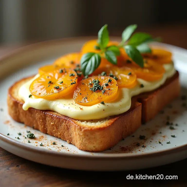 Die KönigsPowerschnitte KnoblauchToast mit perfektem Spiegelei Die KönigsPowerschnitte Saftige ToastBasis mit perfekt gebratenem Spiegelei
