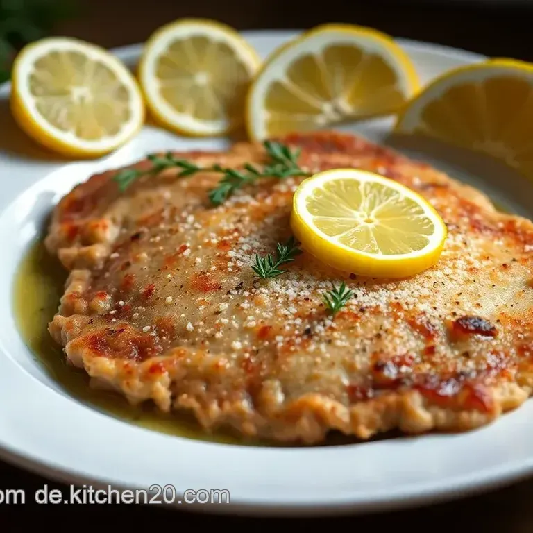 Krosses Putenschnitzel mit Zitrone und Petersilie