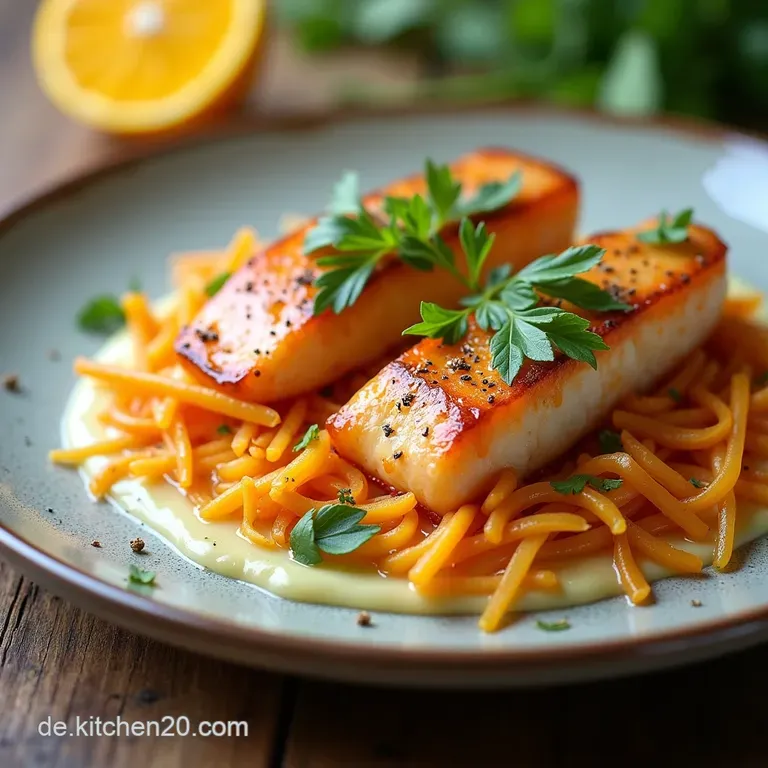 Zarter Lachs in Cremiger FrühlingszwiebelRahmsoße 35 Minuten Rezept Frühlingserwachen auf dem Teller Zarter Lachs in feiner FrühlingszwiebelRahmsoße