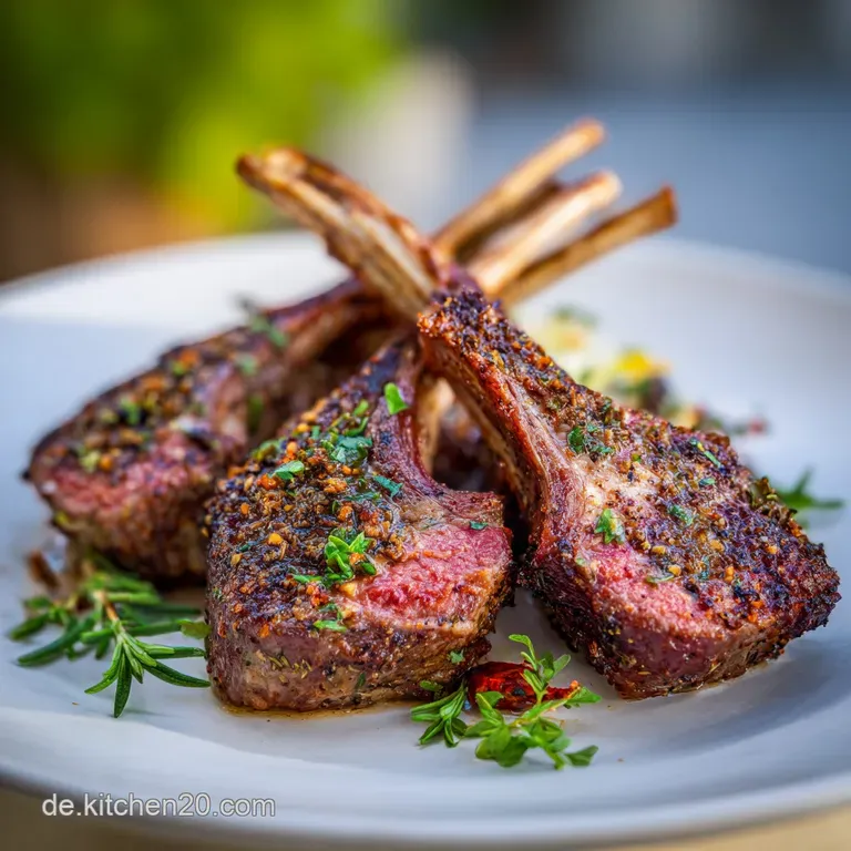 Lammkotelett Auf Dem Grill Grillen