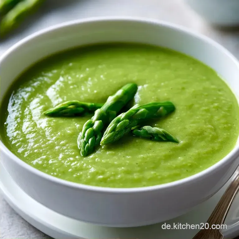 Leichte Gr&uuml;ne Spargelsuppe: Samtig & Frisch