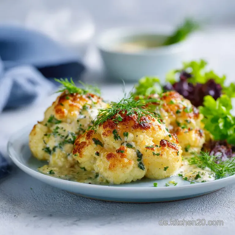 Low Carb Blumenkohlauflauf: Speck K&auml;se-Himmel presentation