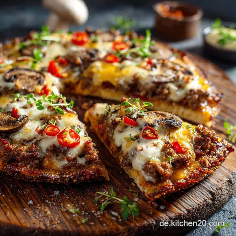Low Carb CheeseburgerPizza: Der beste Low Carb Cheat-Day ohne Reue