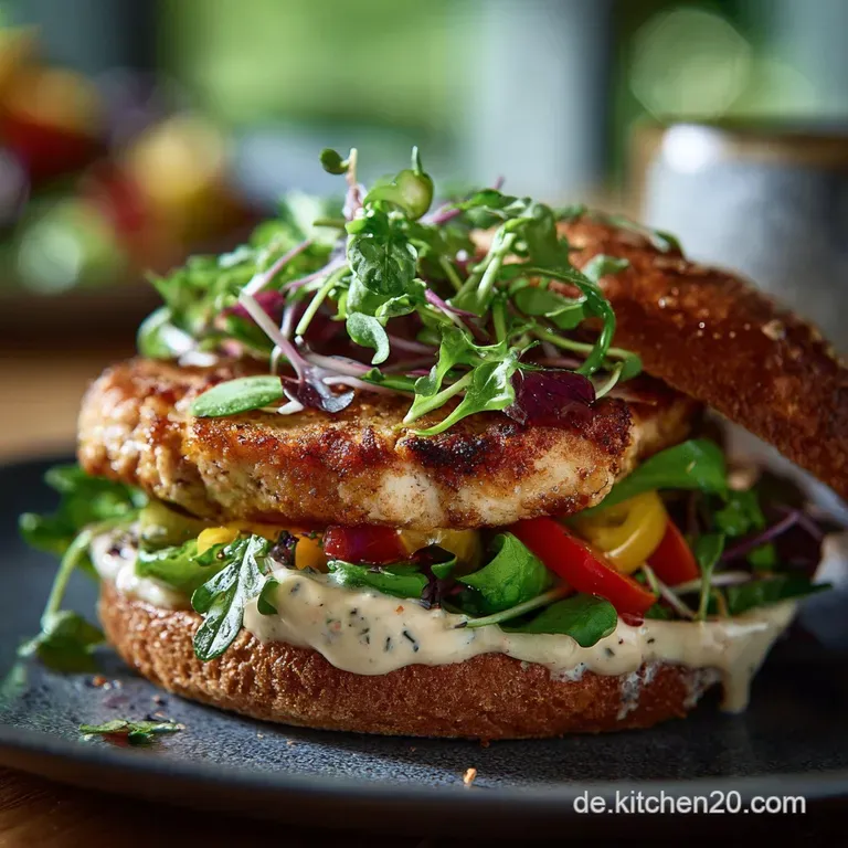 Low Carb Chickenburger Salat Der FitnessBurger im Sch&uuml;sselStyle