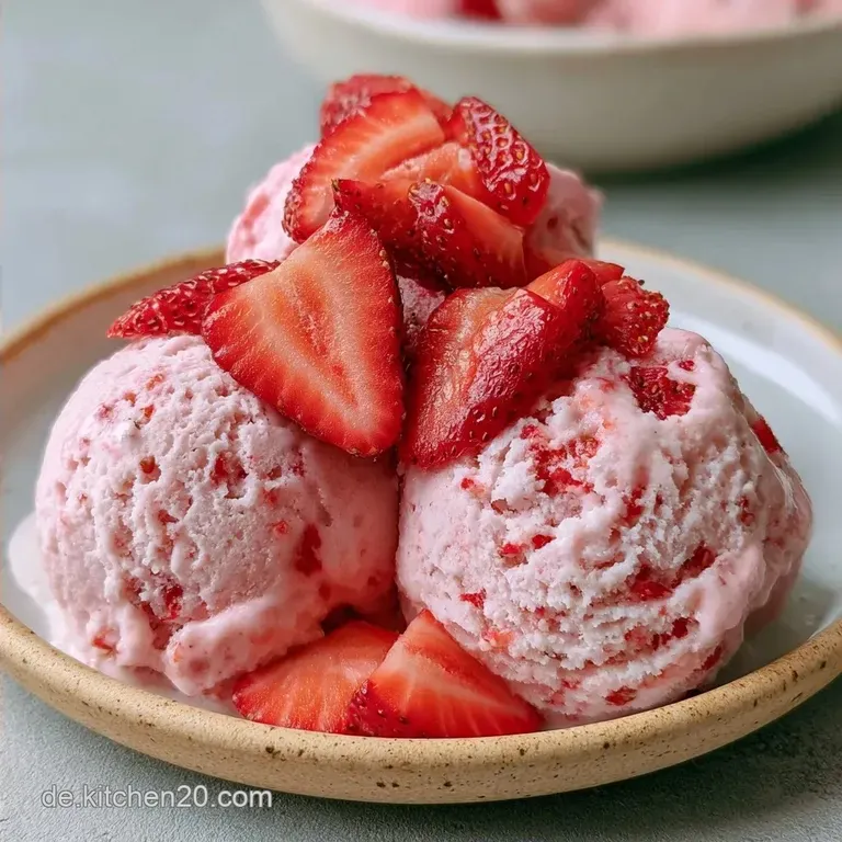 Low Carb Erdbeereis mit Mascarpone