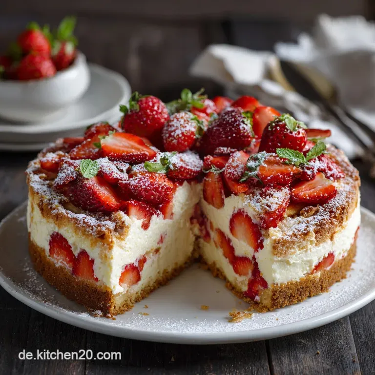 Low Carb Keto K&auml;sesahnetorte mit frischen Erdbeere: Der himmlische Genuss ohne Reue