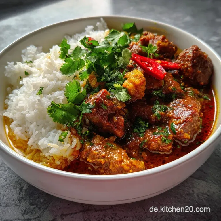 Low Carb RinderCurry Gesundes Rezept mit Cremiger Textur